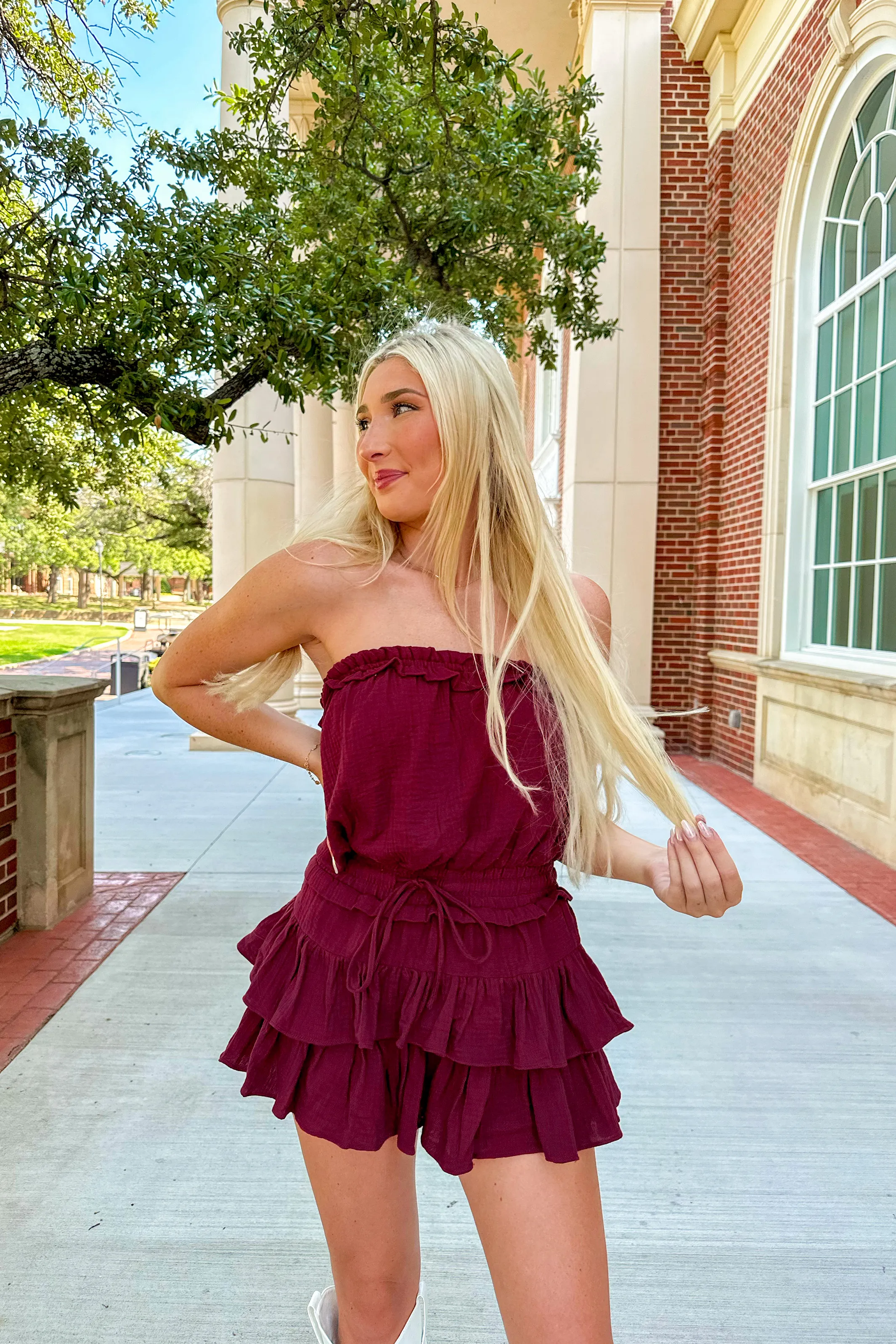 Blanche Strapless Romper