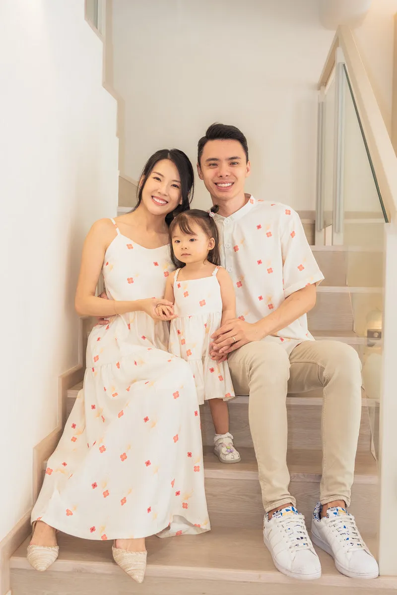 Blooming Gingko Girl Babydoll Tiered Dress