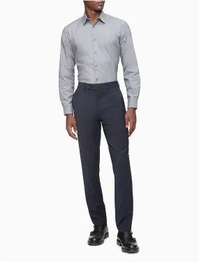 Calvin Klein Mens Skinny fit Dress Pants 30 / 30 Blue Solid Stretch