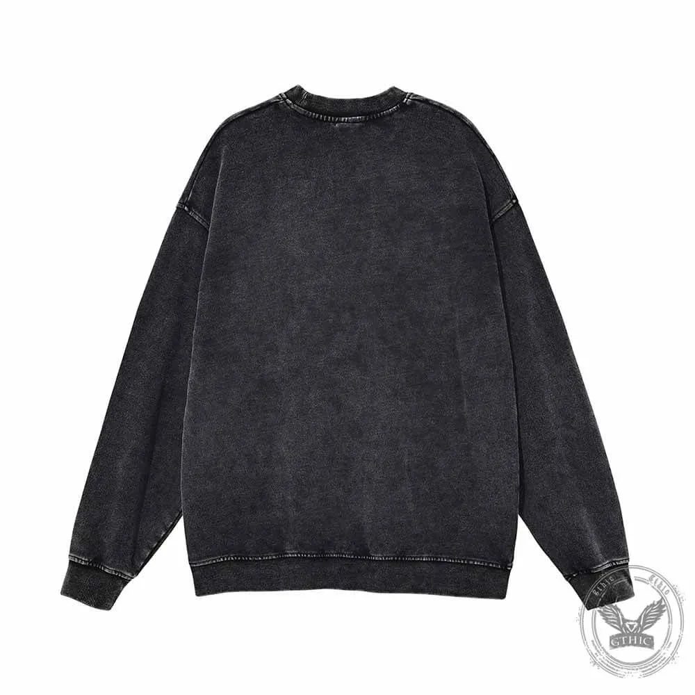 Chest And Nuts Vintage Washed Christmas Couple Sweatshirt
