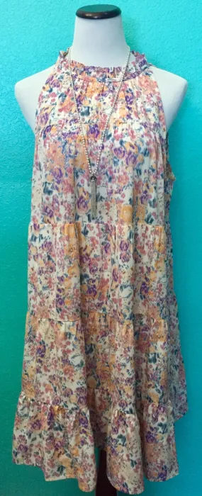 Floral Halter Dress