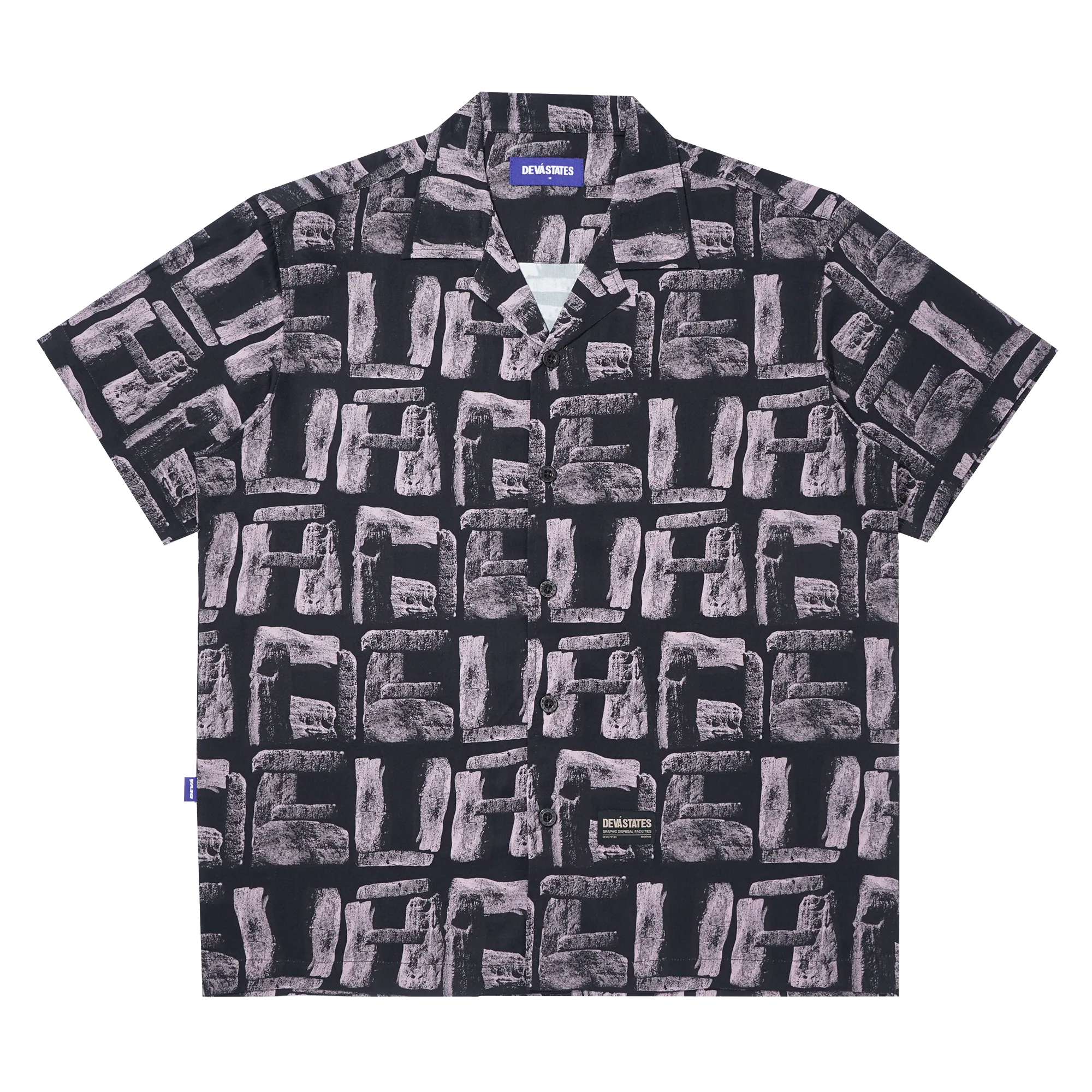 FORCE S/S Printed Souvenir Shirt  [Black/Multi]