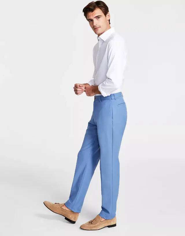 Lauren Ralph Lauren Mens Classic fit Dress Pants 42 / 32 Blue Solid