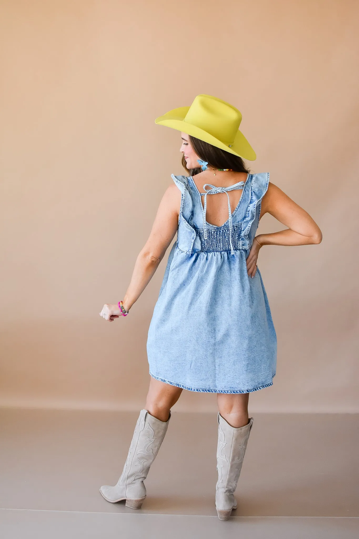 Lynette Denim Mini Dress