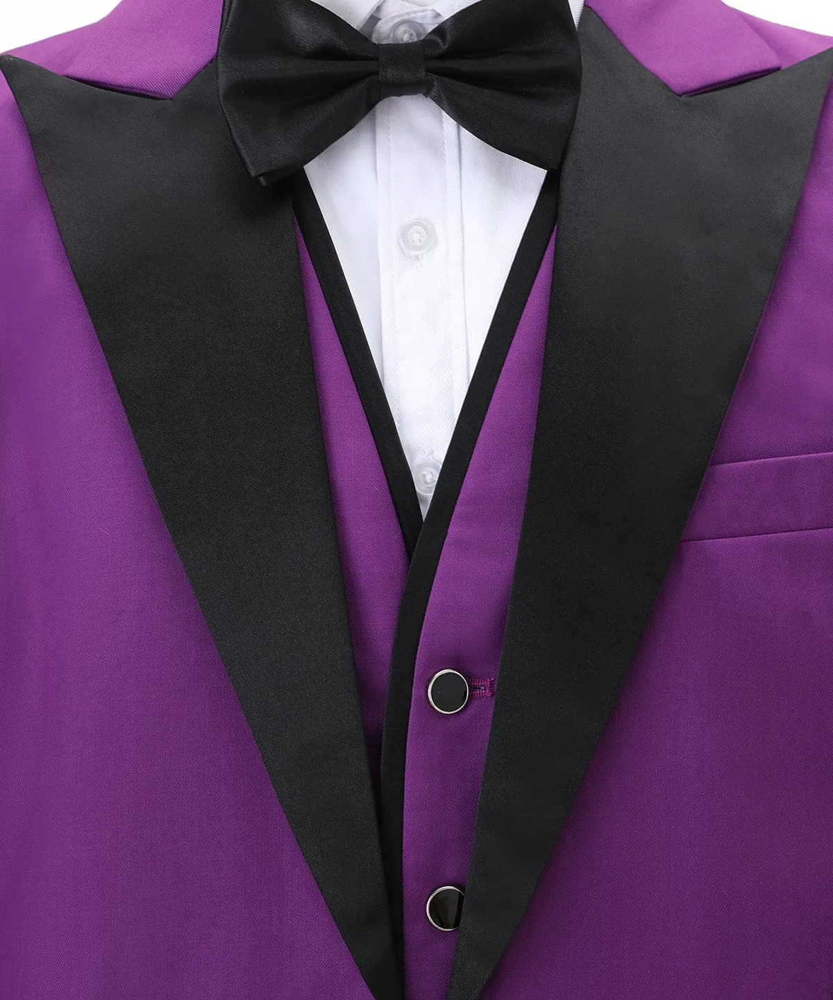 Men's Slim Fit 3 Piece Suit One Button Business Wedding (Blazer vest Pants)