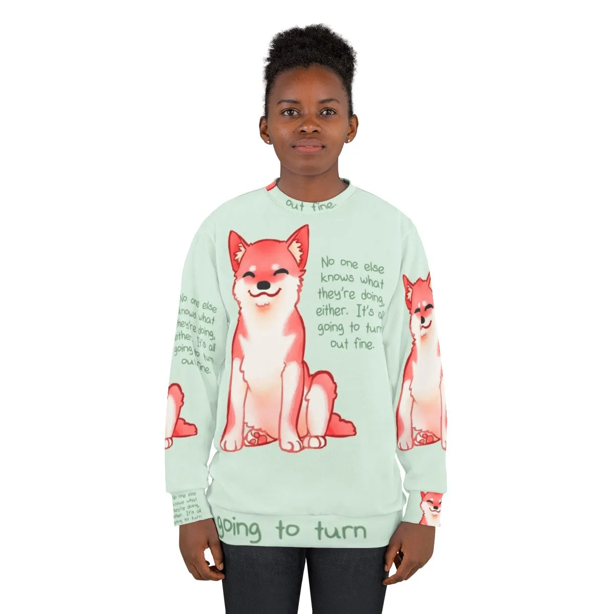 "No One Knows - Shiba Inu Motivational Sweatshirt"