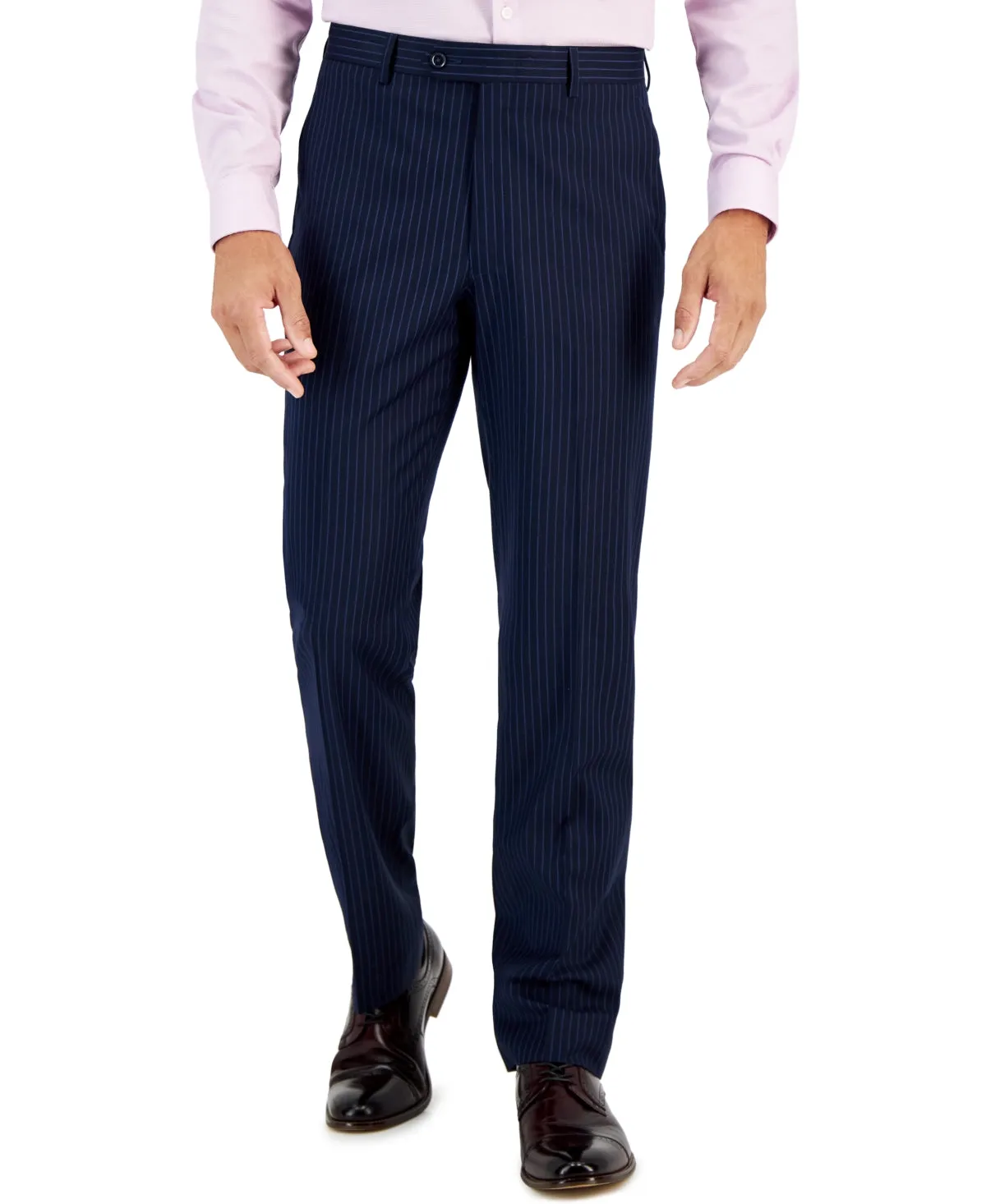 Sean John Mens Classic fit Dress Pants 38 / 30 Blue Striped