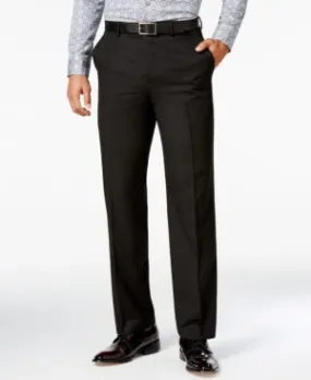 Sean John Mens Classic fit Dress Pants 38 / 34 Black Solid